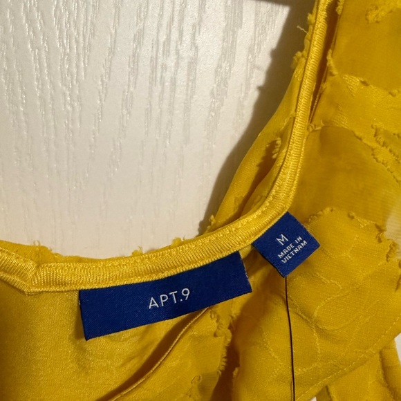 Yellow Ruffled Women's Top - Picture 4 of 5